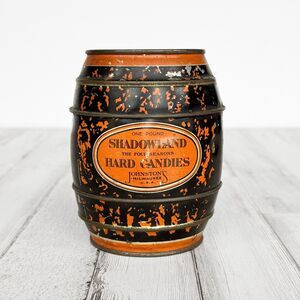 Vintage Johnston’s Shadowland Hard Candies Tin